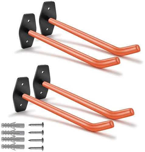 Krtopo 4er Set Reifen Wandhalterung Reifenhalter für Wandmontage Felgenhalter Wand für Autoreifen, Gartengeräte, Alufelgen inkl. Schrauben und Dübel Set