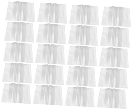 DIYEAH 20stücke Teiliges Transparente Wasserdichte Buchumschläge Wiederverwendbare Buchhüllen Für Schulbücher Und Lehrmaterialien Schützt Vor Wasser Und Beschädigungen