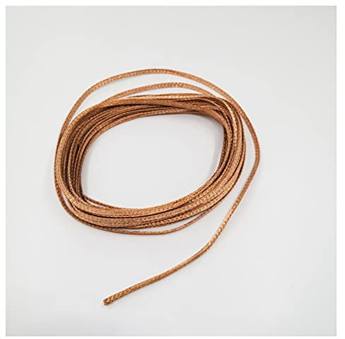 Ymnilian Gaine Cable,Cache Fil Dissipateur de Chaleur 10 m Network Bouclier de cuivre 2mm-20mm Manchon de câble tressé Anti-interférence for la Gaine métallique Audio de Puissance(4mm)