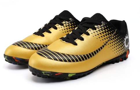 YHLLZY Boys Football Boots Kids Football Shoes Astro Turf Trainers Girls Soccer Athletics Training Shoes Teenager Outdoor Sport Shoes Sneakers for Unisex Kids