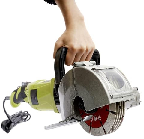 Machine de découpe de rainures murales, scie à béton électrique 4 000 W pour plombiers et électriciens, puissance de 7 500 tr/min, comprend des lames de scie de 125 mm, outil de chasseur mural idéal