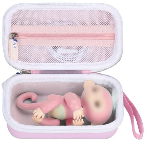 worfty Coque pour jouet singe Fingerlings 2023 Nouveau bébé singe interactif réagit au toucher (étui uniquement) (rose)