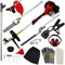 Cordless Garden Multi Tool 5 in 1 Long Reach Hedge Trimmer Strimmer Chainsaw Grass Cutter Brush Cutter Extension Pole Petrol 52cc 1.6KW 3HP 9000RPM 2 Stroke FREE Safety Equipment