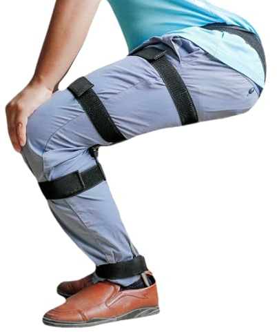 Charles Invisible Chair - Wearable Invisible Chair Stool | Folding Outdoor Magic Fishing Camping Stool, Portable Adjustable Seat, Lightweight Exoskeleton Travel Stool | Wear‑on‑Legs Outdoor