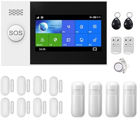 Smart Home WIFI Wireless Home Alarm System Tuya 4G Burglar Security Alarm Suitable For Garage(E)