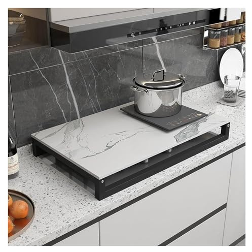QSTGX Copri Fuochi Cucina Gas 5 Fuochi Coperchio Piano Cottura Resistente al calore Per piani di lavoro, lavelli, camper e fornelli elettrici/a gas(B,50x80x8.6 CM)