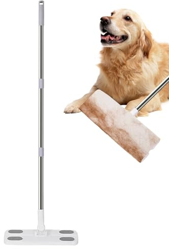 Mopa de suelo, accesorios de limpieza extraíbles en seco y mojado, reutilizable, de cabeza plana, larga para el hogar, apartamento, oficina, cocina comercial, baño, parqué, laminado,