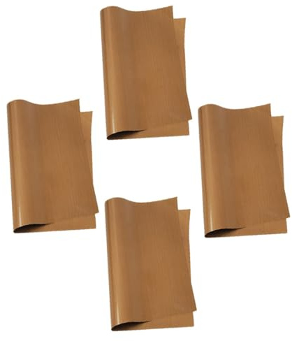 BESPORTBLE Tapis de Cuisson Antiadhésif en Toile Cirée 40X60 CM Lot de 4 Pièces Résistant Haute Température Réutilisable et Lavable pour Four et Plaques de Cuisson et Biscuits