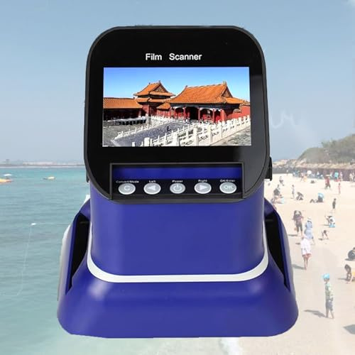 4.3 High Resolution Slide Viewer, Convert 35mm 135 120 126 127 Negative & Slides to Digital JPEG, with 8G Memory Card, 22MP Film Scanner for Home