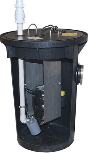 Zoeller 915-0005 1/2 HP The Shark Residential Sewage Grinder System with 18-Inch Basin