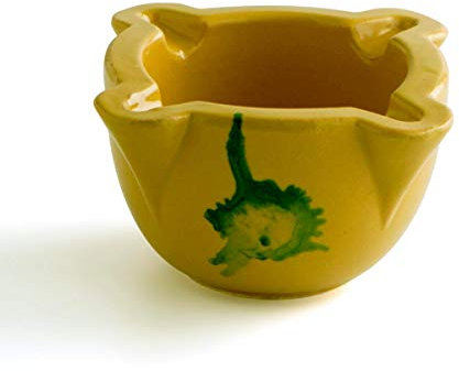 Quid Mortero Nº2 12X8Cm Prepara, 2.22 litros, Cerámica, Amarillo