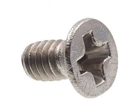 Prime-Line 9120590 Maschinenschraube, Flachkopf, Kreuzschlitz, M2-0,4 x 4 mm, Edelstahl A2-70, 10 Stück