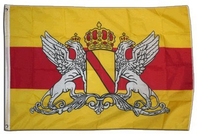 Flaggenfritze® Fahne/Flagge Deutschland Großherzogtum Baden - 150 x 250 cm + Gratis Sticker, XXL-Fahne