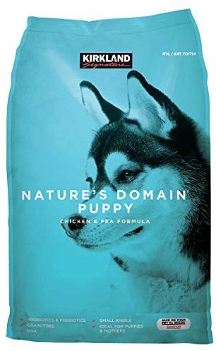 Kirkland Signature Nature's Domain Puppy Formula Chicken & Pea Dog Food 20 lb.