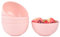 5PCS Cereal Bowls Pasta Bowls, 24 OZ Unbreakable Bowls Lightweight Durable Snack Bowls Dishwasher & Microwave Safe Bowls for Rice, Soup, Fruit（Pink）