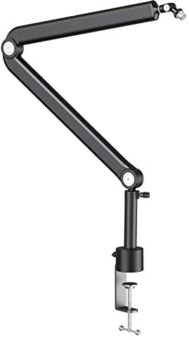 YOUSHARES Mikrofonarm Boom Arm, Universeller Mic Arm kompatibel mit Razer Seiren X, Razer Seiren Mini, HyperX QuadCast, Blue Yeti, Snowball, SM7B, Rode mit 5 Gelenken und Verlängerungsrohr