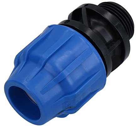 25 mm x 2,5 cm MDPE-Stecker-Adapter, Kompressionsverschraubung, Wasserleitung PN16