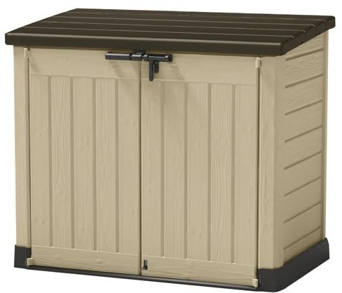 Keter Store It ARC Gartenhaus für den Außenbereich, 1200 Liter, Taupe und Beige