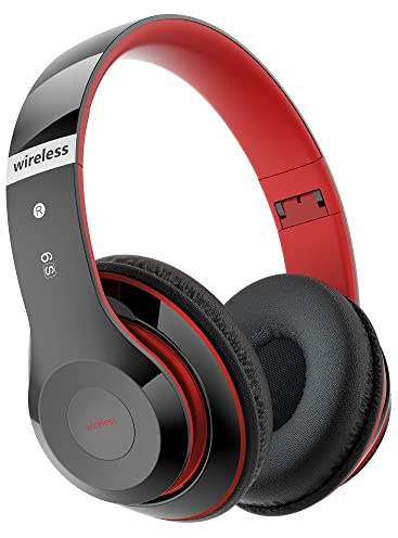 Kopfhörer Kabellos mit 6 EQ Modi, 65 Std Over Ear Kopfhörer Bluetooth | Bluetooth Kopfhörer mit Eingebautem HD-Mikrofon, Kabel & kabellos, FM, SD/TF für Outdoor, Transport, Reisen, Studium