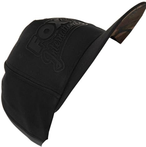 Fox Black/Camo Snapback Hat - Angelcap, Cappy zum Angeln, Mütze, Kopfbedeckung