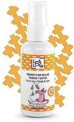 LOTI LOTA Sonnenschutz 50 für Hunde und Katzen – 60 ml – maximaler Sonnenschutz – wasserbeständig – spendet Feuchtigkeit und schützt – pH-neutral