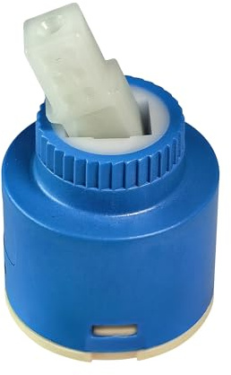 40 mm Wasserhahn, Keramikkartusche, Kunststoff, Einhandmischer, Badewanne, Waschbecken, Duschhebel, Steuerventil, Keramikscheiben-Kartusche, Wasserhahnventil, Ersatzzubehör (1 Stück)