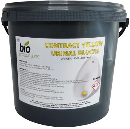 Eco & Biological TOSS URINAL BLOCKS (150) 3 Kg non-pDCB Bio Productions (Yellow)