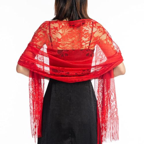 Huamengyuan Damen Spitzen Handschuhe Braut Handschuhe Mesh Spitze Sommer Handschuhe Handschuhe Damen Mädchen Party Hochzeit Teeparty Abschlussball