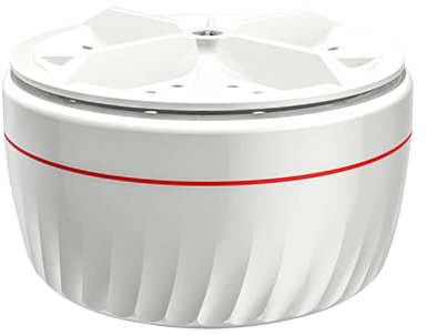 Motor de lavadora de turbina, lavadora de lavandería de turbina con ventosas, lavadora ultrasónica de turbina, pequeña máquina de lavandería portátil para viajes de negocios, universidad, habitación