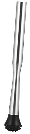 COLLBATH Crushed Stainless Steel Mojito Muddler Sturdy Swizzle Sticks for Ice Cocktail Mixer Practical Bar Supplies Stirring Rod for Home Bar Cocktail Drink Mixer Machine