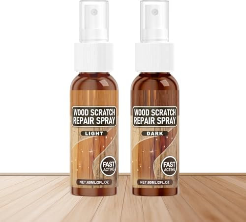 Dissolvant de rayures sur parquet, Réparation des rayures par pulvérisation de table | Cirage de sol et restaurateur de brillance naturelle, élimine les rayures, laisse l