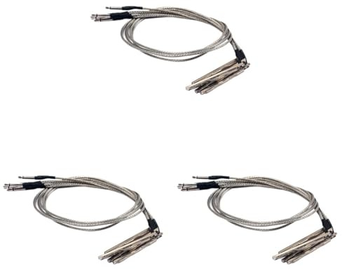 VICASKY 15 Piezas barra de captación piezoeléctrica acoustic guitar Accesorio de guitarra varilla de recogida piezoeléctrica pastilla piezoeléctrica palillo de la guitarra Silver