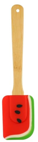Espátula de silicona para cocinar,Espátula de silicona para cocina,Espátula de mantequilla con forma de sandía, espátula de glaseado para esparcir sándwiches de silicona | Espátula para pasteles antia