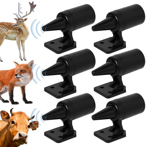 Annlpoy auyentadores de jabalies Coche, Silbatos Ultrasónicos de Caza, Eficaz Ahuyentador de Jabalíes para Coches (6)