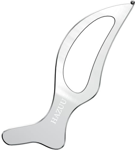 HAZUU Herramienta de Masaje de Acero Inoxidable Guasha Scraping para Terapia de Tejidos Blandos, Ideal para Alivio de Espalda, Piernas, Brazos, Cuello, Hombros (2PC Guasha Tools)