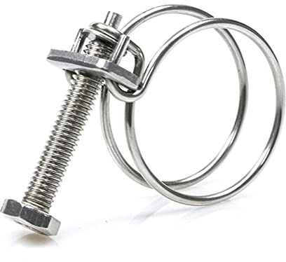 Doppeldraht-Schlauchschelle, Edelstahlschellen, 1/5 Stück 304 Kehlkopf-Rohrclip(105 110mm 1pcs)