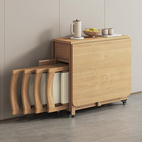 Esstisch Set Massivholz Ausziehtisch mit Stühlen Sitzplätze 4 oder 6 Personen Perfekt für Esszimmer oder Wohnzimmer