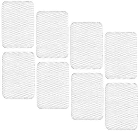 jojofuny 8pcs Metal BBQ Grill Mesh Mats Non-Stick Reusable Outdoor Grill Cooking Mats Barbecue Accessories for Grilling Meat and Vegetables