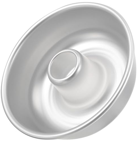 TOYANDONA Stampo per Dolci in Lega di Alluminio, Teglia per Chiffon Cake Distribuzione Uniforme del Calore, Facile da Sformare e Pulire, per Cucina Domestica e Preparazione di Ciambelle,