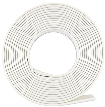 sourcing map Heat Shrink Tubing, 21mm Flat Width 2:1 Heat Shrink Tube Wire Wrap Cable Sleeve 1m White