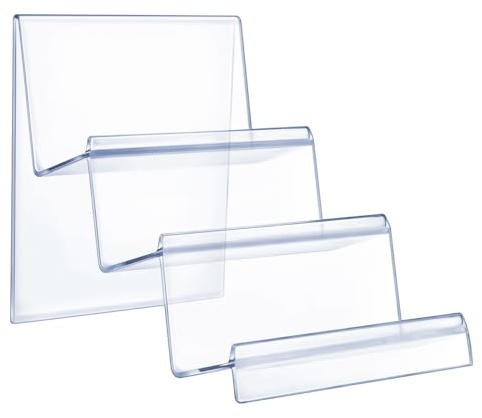 Cabilock Transparentes Acryl-Regal für den Schreibtisch, Geldbörse, Geldbörse, Handtasche, Organizer, Dekoration (3 Etagen)