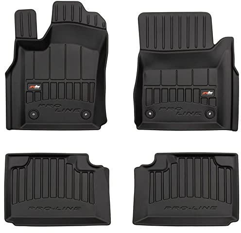 FROGUM 3D408616 Fußmatten Set Gummimatten Vorne und Hinten schwarz