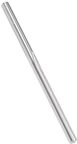 sourcing map Maschinenreibahle Wolframcarbid Drehmaschine Reibahle H7 4 gerade Flöten 100mm lange runder Schaft Fräswerkzeug Schneidewerkzeug für Edelstahl Legierung Kupfer Metall 5mm