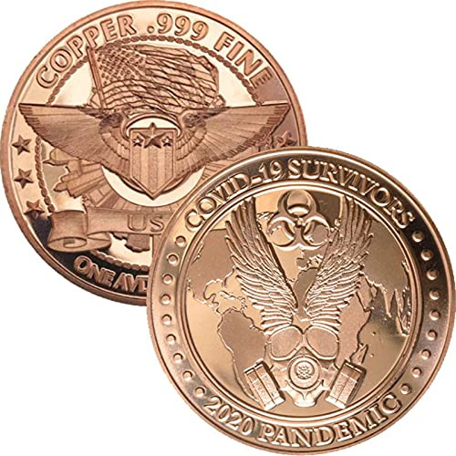 1 oz .999 Pure Copper Medallion (COVID-19 Pandemic Survivors)