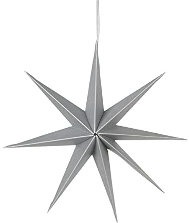 Broste Copenhagen Star Papierhänger L Silver 50 cm