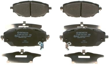 Bosch BP2488 - Plaquettes de Frein Avant pour Voiture - Qualité Bosch - Réduction du Bruit et de la Poussière - Certifié ECE-R90 - Sans Cuivre - Jeu de 4 Plaquettes