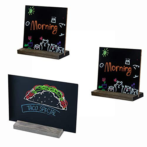 3 Stück Kreidetafel Tafel Restaurant Mini, Löschbares Kreidetafel, Mini Tischdekoration Kreidetafel, für Café, Bar, Club, Speisesaal