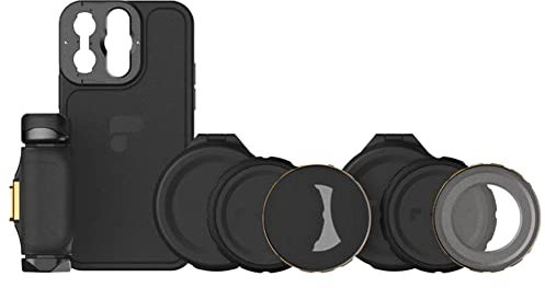 PolarPro - LiteChaser - iPhone 13 - PRO Max - Filmmaking Kit - Tasche - Filter - Griff - MagSafe kompatibel - Handy Fotografie/Videografie - Stromlinienförmig