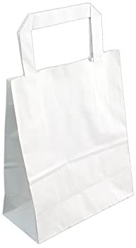 250 Papiertragetaschen weiss 18+8x22cm