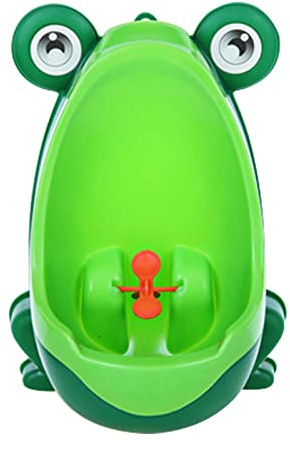 Kinder Pissoir Frosch-Design,Baby Übungs-Töpfchen,Urinal für Jungen für Töpfchentraining mit sich drehender Froschzunge,Wand montiert Urinal,Aufsteh-WC Pee Trainer, Kinder-WC,für Badezimmer (Stil D)